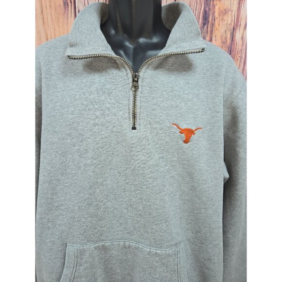 Texas Longhorns Antigua Mens Gray Sweatshirt Large - Picture 3 of 8